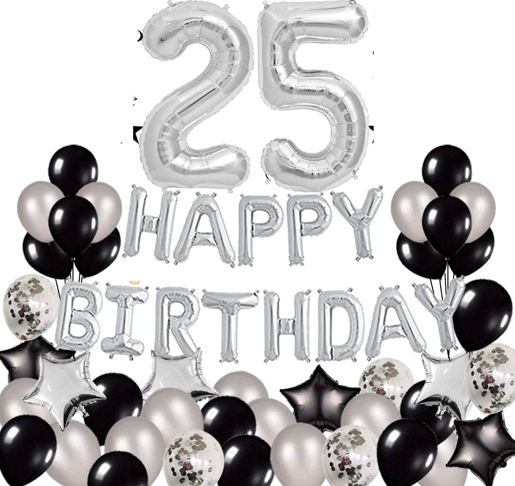 25Th Birthday Decorations - Party Supplies For Happy 25Th Birthday Hap – Theme My Party